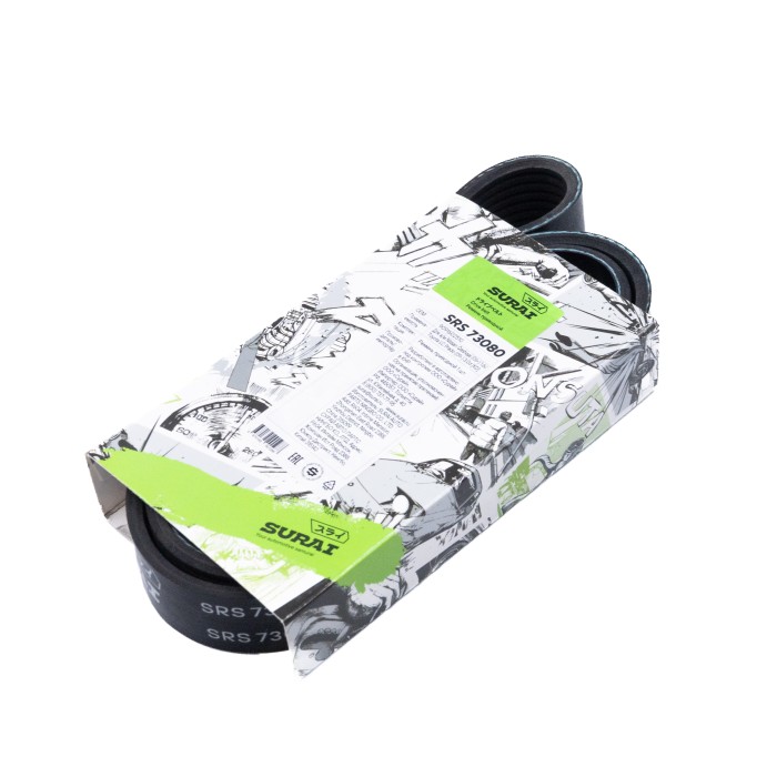 Ремень поликлиновой 7PK1153 Nissan Qashqai (06-) 1.6i/Toyota LC Prado (09-) 3.0d (SRS 73080) SURAI