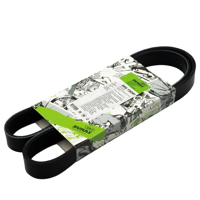 Ремень поликлиновой 6PK1070 Peugeot 307 (00-) 1.4i/1.6i (SRS 73091) SURAI