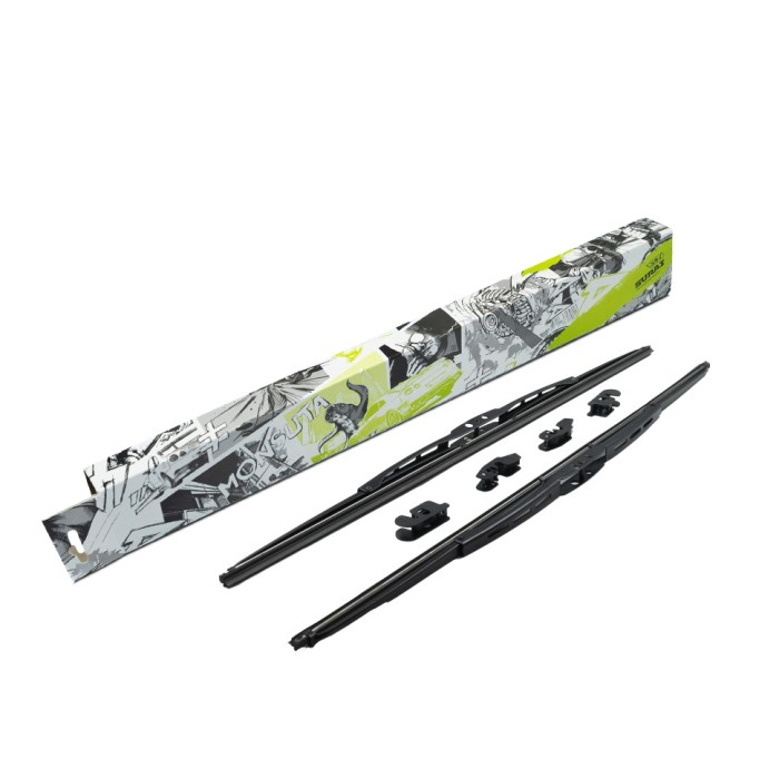Щётки стеклоочистителя каркасные 530/530 (21"/21") 4 адаптера (SRS 70373) SURAI