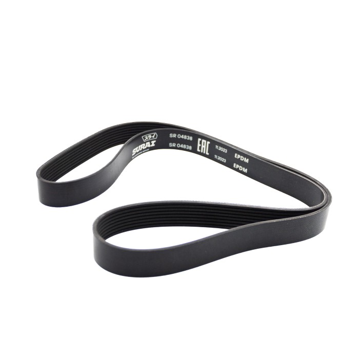 Ремень поликлиновой 8PK1525 КамАЗ (дв. Cummins ISBe) (SR 04838) SURAI
