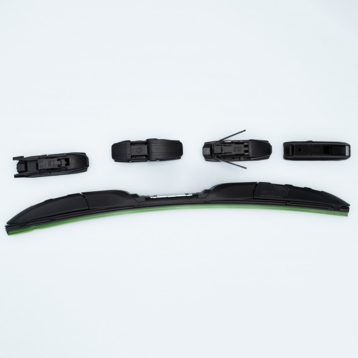 Щетка стеклоочистителя гибридная 380мм (15") 4 адаптера (SRS 70403)