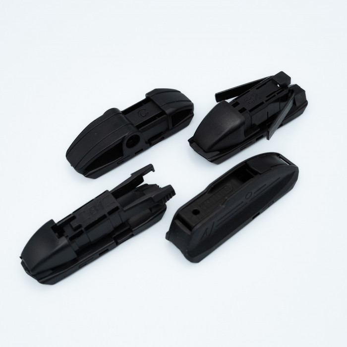 Щетка стеклоочистителя гибридная 430мм (17") 4 адаптера (SRS 70405)