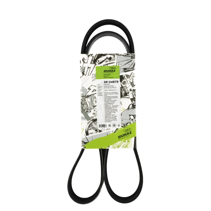 Ремень поликлиновой 6PK1190 УАЗ 315195 Hunter (дв. змз. 409) ГУР (SR 04879) SURAI