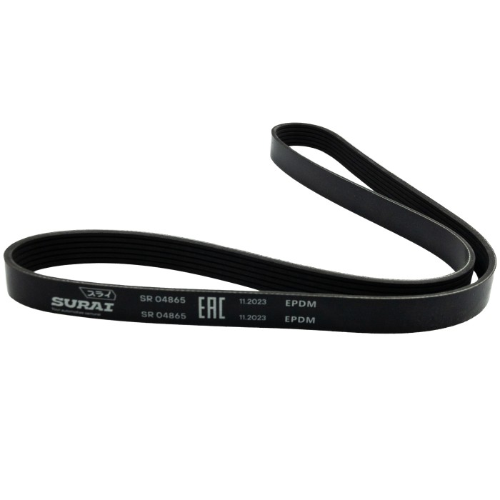 Ремень поликлиновой 6PK1200 Лада Largus (12-) 1.6i 16V с ГУР без A/C (SR 04865) SURAI