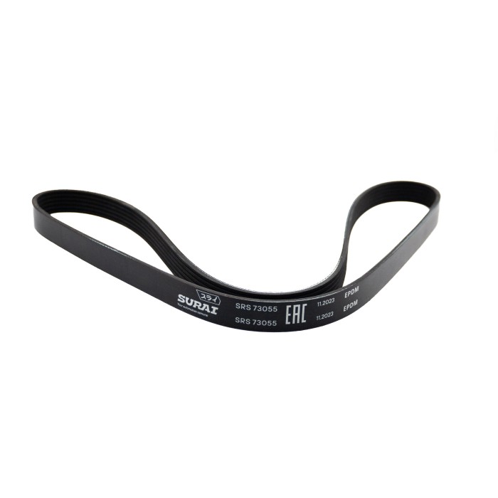 Ремень поликлиновой 6PK1256 Hyundai Solaris (10-) 1.4i/1.6i с A/C (SRS 73055) SURAI