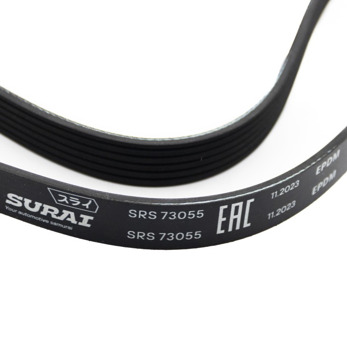 Ремень поликлиновой 6PK1256 Hyundai Solaris (10-) 1.4i/1.6i с A/C (SRS 73055) SURAI