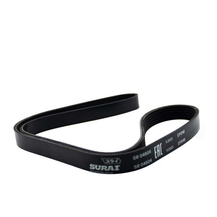 Ремень поликлиновой 6PK1275 ГАЗ 3302 (дв. 40524/40525) без ГУР/(дв. 40904 без A/C) (SR 04804) SURAI