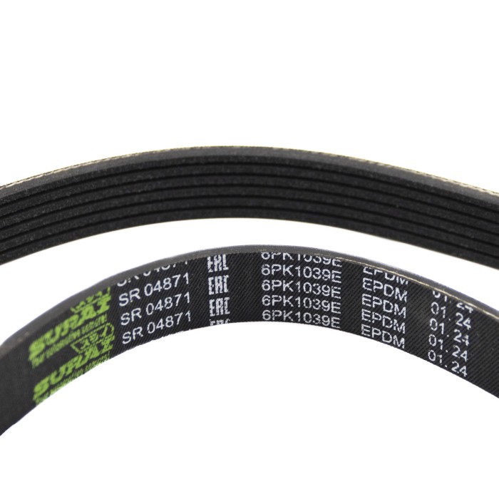 Ремень поликлиновой PK1039E Лада Vesta (15-) с A/C ELAST (SR 04871) SURAI