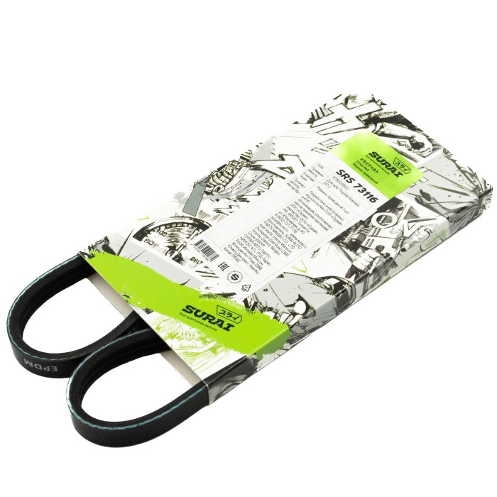 Ремень поликлиновой 3PK630 Toyota Avensis (97-) (SRS 73116) SURAI