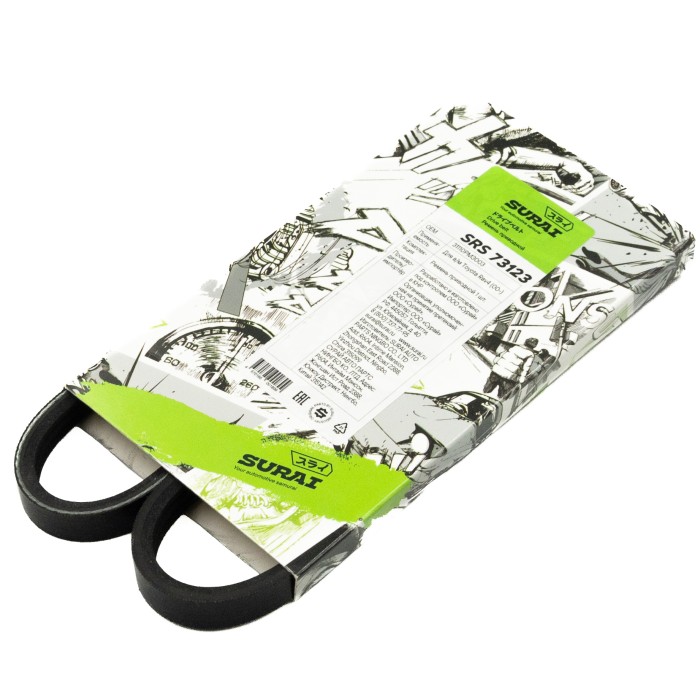 Ремень поликлиновой 3PK760 Toyota Rav4 (00-) (SRS 73123) SURAI