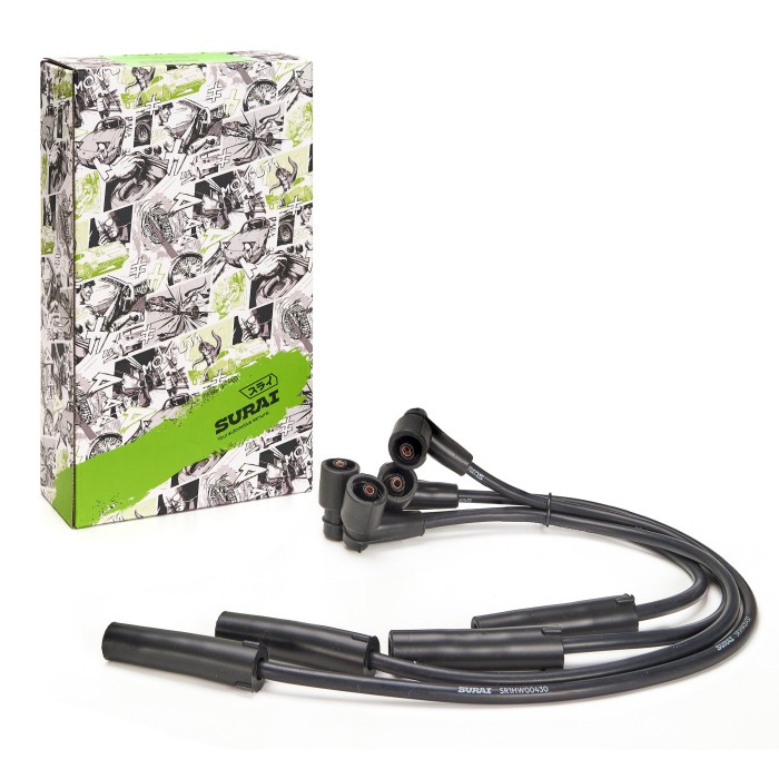 Провода высоковольт. cиликон. кмпл. 2190 FL, LADA Largus FL (дв. 11182) (тонкий наконечник) (SR1HW00430) SURAI