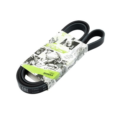 Ремень поликлиновой 6PK1538 Ford Focus III (11-) 1.5i EcoBoost (SRS 73036) SURAI