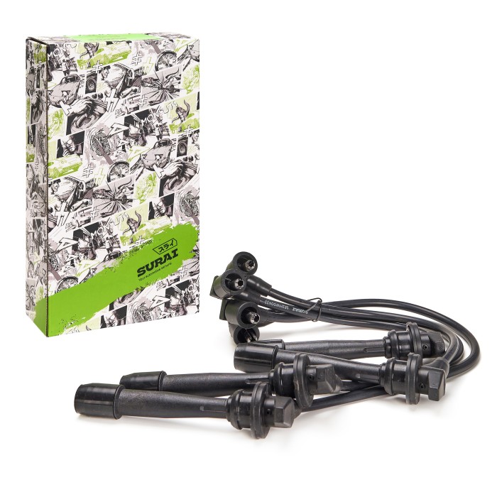 Провода высоковольт. cиликон. кмпл. Hyundai Accent (Тагаз) 16кл, Getz, Verna, Kia Rio 05-> 1.4/1.6 (SR2HW00433) SURAI