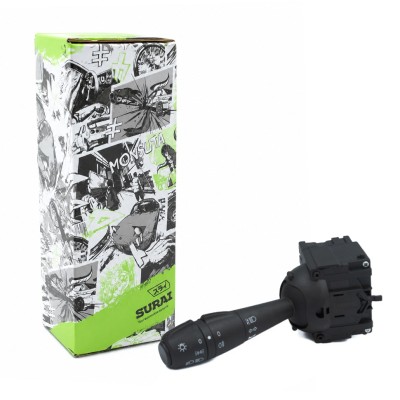 Переключатель подрулевой Renault Logan (14-) без ПТФ (с сигналом) (SRS 00748) SURAI