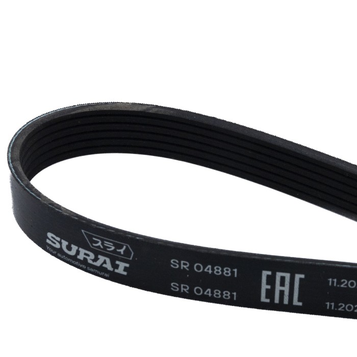 Ремень поликлиновой 6PK1690 УАЗ 3160 c A/C (привода насоса ГУР) (SR 04881) SURAI