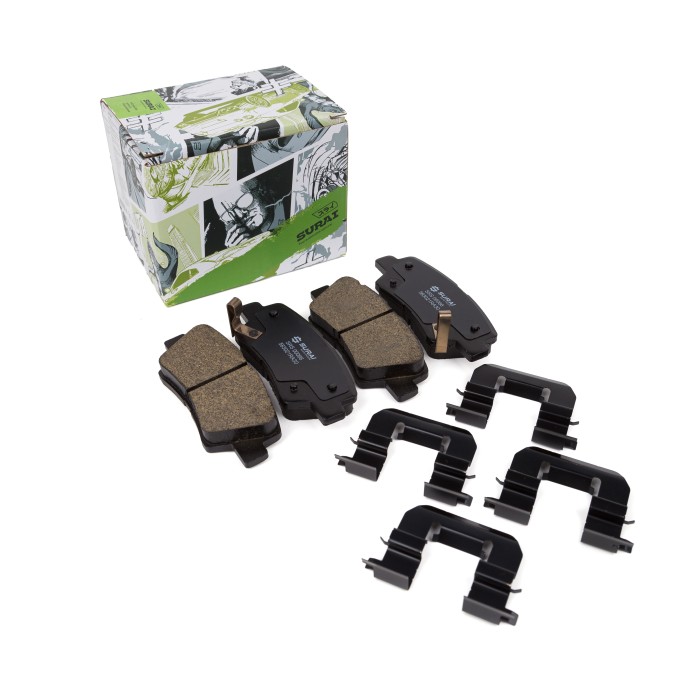 Колодки тормозные Hyundai Solaris (10-)/Kia Rio (10-) зад. диск. (SRS 00066) SURAI