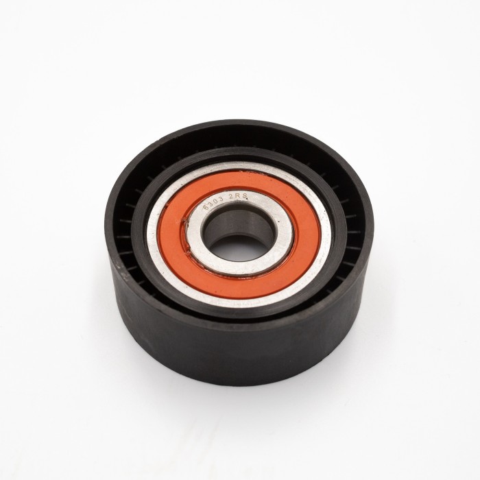 Ролик приводного ремня ГАЗ/УАЗ с дв. ЗМЗ 40524/40525/40904 Евро 3 метал. без кронш. (SR 00628)