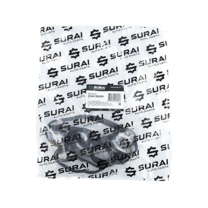 Прокладка клапанной крышки а/м Hyundai Solaris (10-)/Kia Rio (11-) 1.4i/1.6i (SRS 00142) SURAI