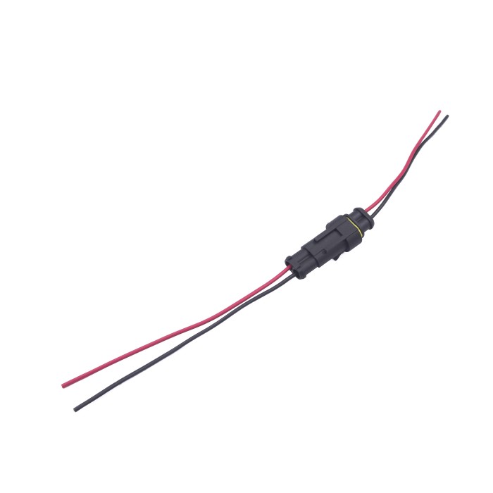 Разъем 2-х конт-ый с проводами 0,5 кв.мм (м+п) (гнездовой и штыревой) (7021-10/20СБ) (SR 00846) SURAI