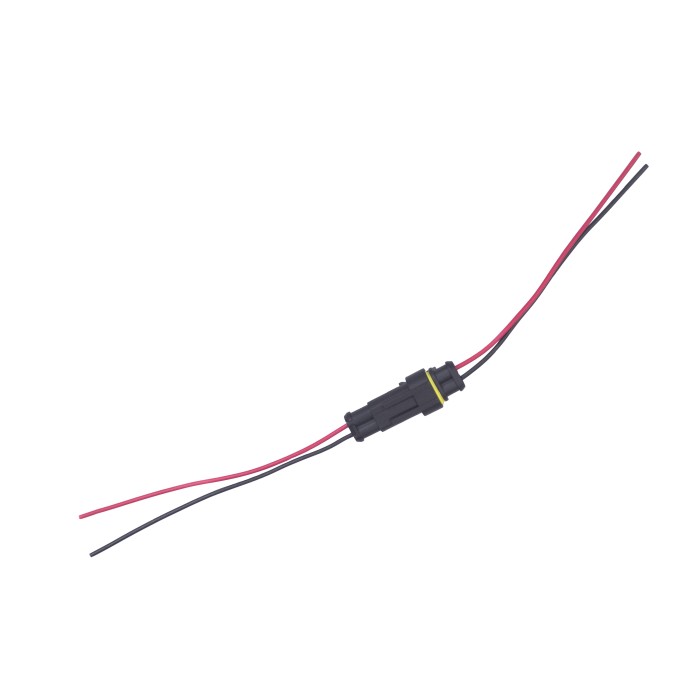 Разъем 2-х конт-ый с проводами 0,5 кв.мм (м+п) (гнездовой и штыревой) (7021-10/20СБ) (SR 00846) SURAI