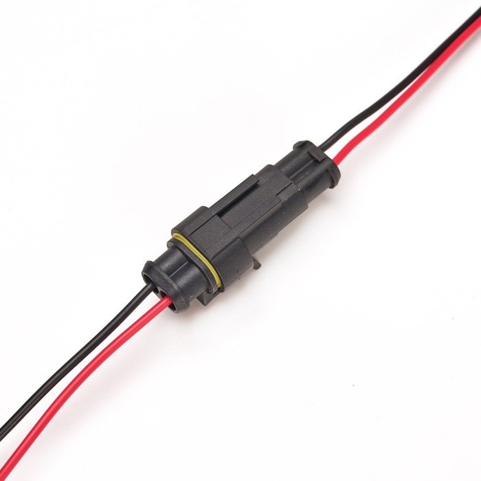 Разъем 2-х конт-ый с проводами 0,5 кв.мм (м+п) (гнездовой и штыревой) (7021-10/20СБ) (SR 00846) SURAI