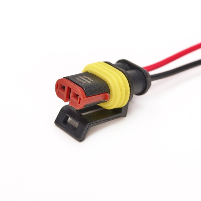 Разъем 2-х конт-ый с проводами 0,5 кв.мм (м+п) (гнездовой и штыревой) (7021-10/20СБ) (SR 00846) SURAI