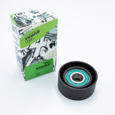 Ролик приводного ремня Renault Logan (04-)/Duster (10-) 1.4i/1.6i 16V с ГУР и A/C обводной (SRS 00346) Surai