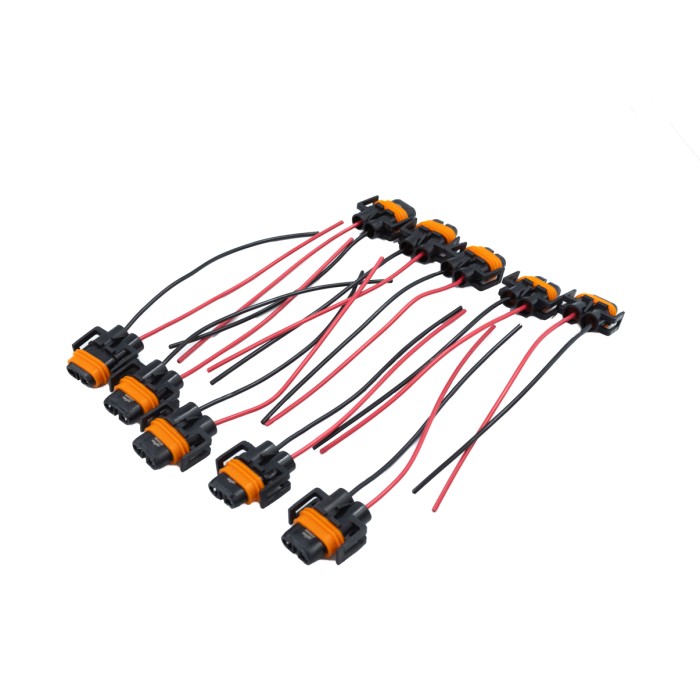 Разъем 2-х конт. гнездовой, к фарам H8, H11, H27/2, с проводами 0,75 кв.мм (12124819) (SR 00806) SURAI