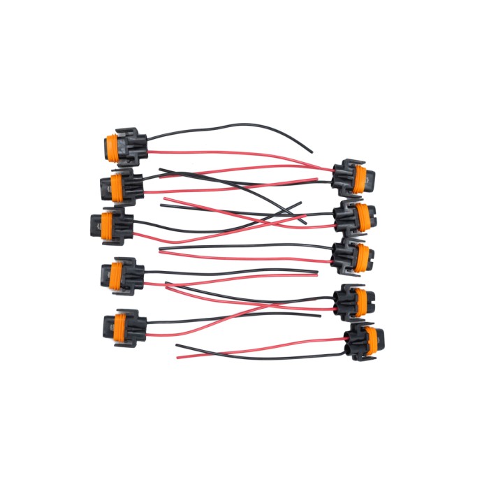 Разъем 2-х конт. гнездовой, к фарам H8, H11, H27/2, с проводами 0,75 кв.мм (12124819) (SR 00806) SURAI