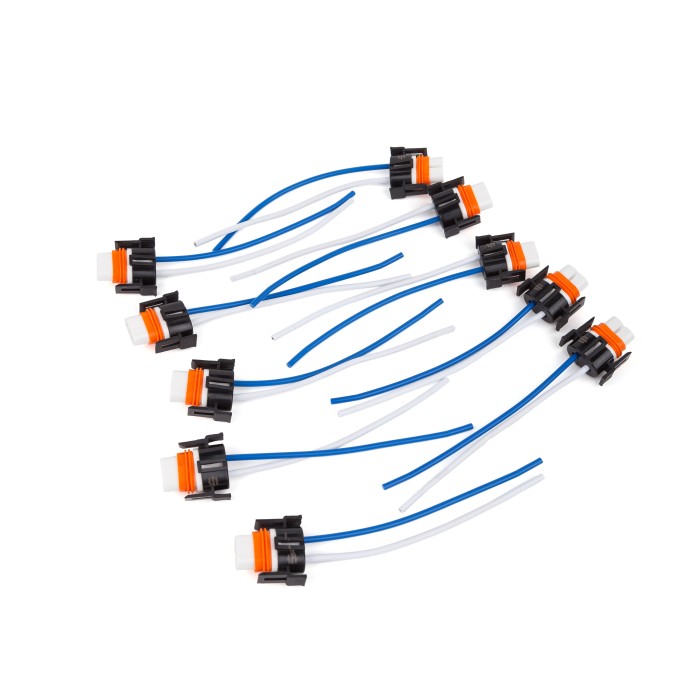 Разъем 2-х контактныи керамическии гнездовои к фарам H8, H11, H27/2, с проводами (12124819) (SR 00802) SURAI