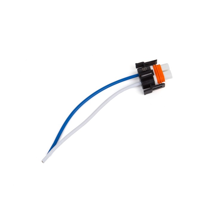 Разъем 2-х контактныи керамическии гнездовои к фарам H8, H11, H27/2, с проводами (12124819) (SR 00802) SURAI