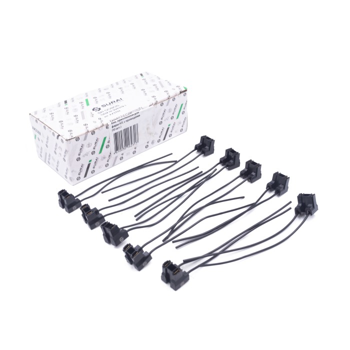 Разъем 2-х контактный с бок. креплением для фары H7, с проводами (926319-1) (SR 00805) SURAI