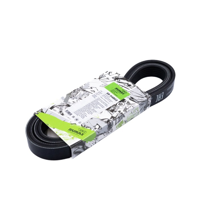 Ремень поликлиновой 6PK1930 ГАЗ 31105 Волга (дв. Chrysler 2.4) с A/C (SR 04803) SURAI