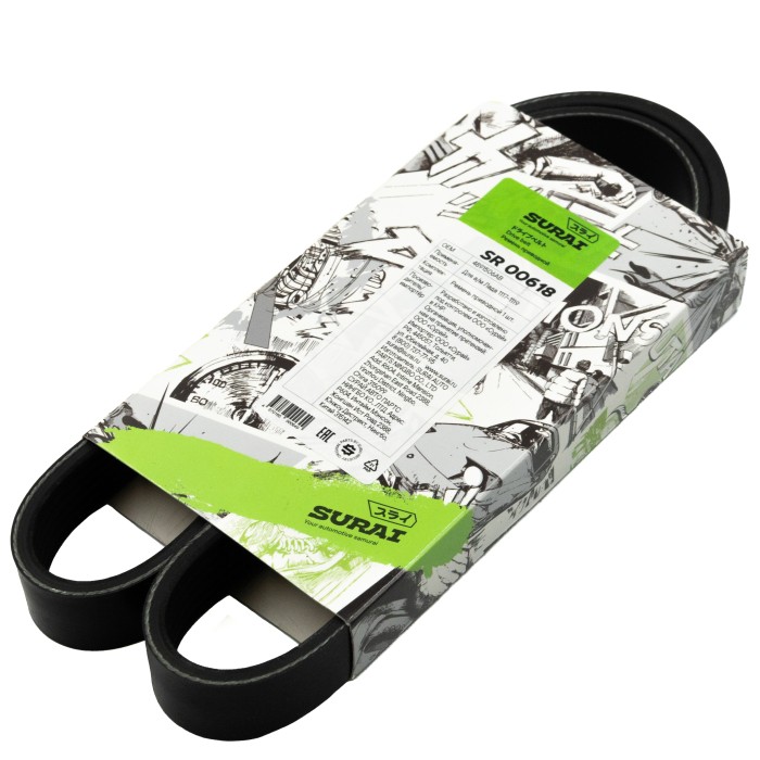 Ремень приводной Лада 1117-1119 (6PK884) (SR 00618) SURAI