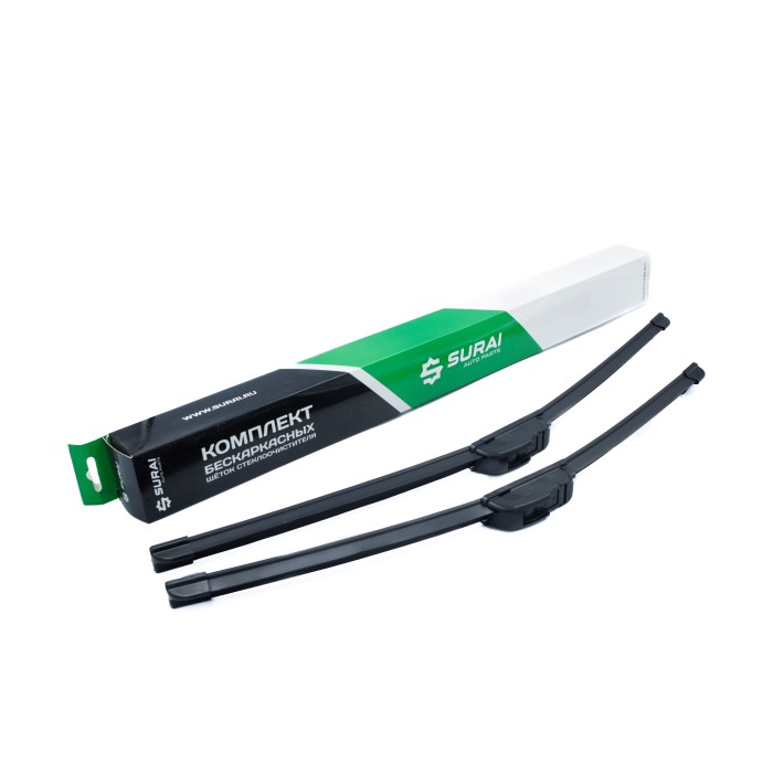 Щётки стеклоочистителя бескаркасные 510/450 (20"/18") 2 адапт. (hook 9x3) (SRS 70385) SURAI