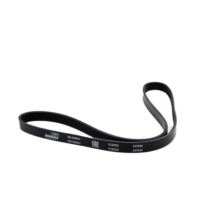 Ремень поликлиновой 5PK1110 Лада Largus (12-) 1.6i 8V с ГУР без A/C (SR 04867) SURAI
