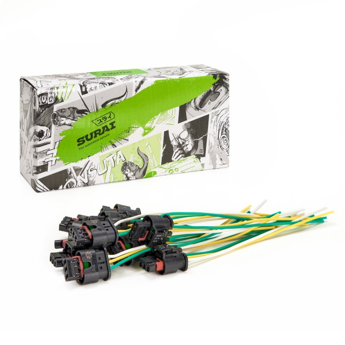 Разъем индивидуальной катушки зажигания для двиг.405 (Евро-3), с проводами (1-488991-1) (SR 00841) SURAI