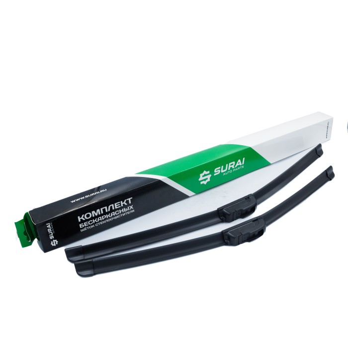 Щётки стеклоочистителя бескаркасные 530/475 (21"/19") 2 адапт. (hook 9x3) (SRS 70387) SURAI