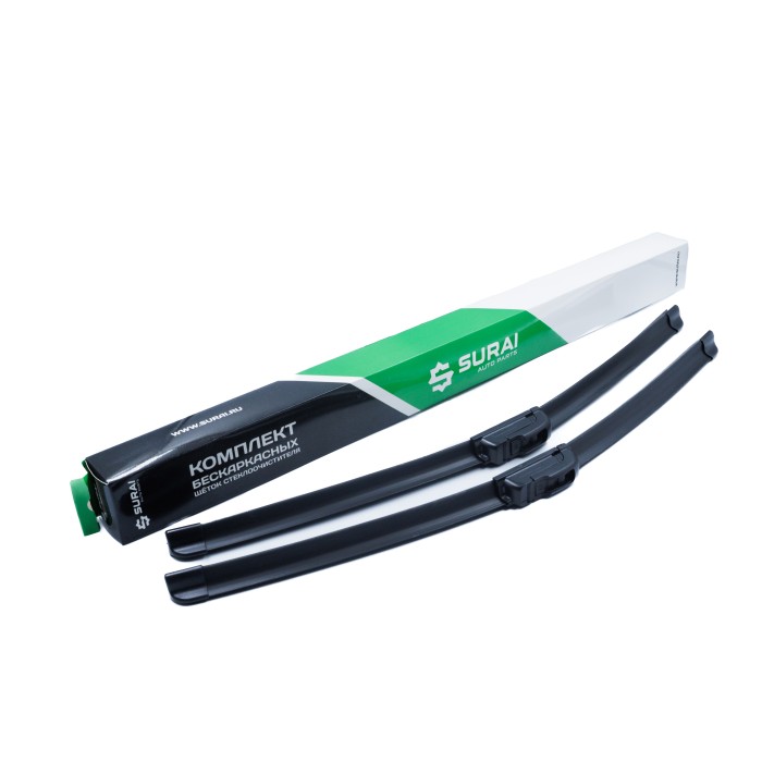 Щётки стеклоочистителя бескаркасные 530/530 (21"/21") 2 адапт. (hook 9x3) (SRS 70388) SURAI