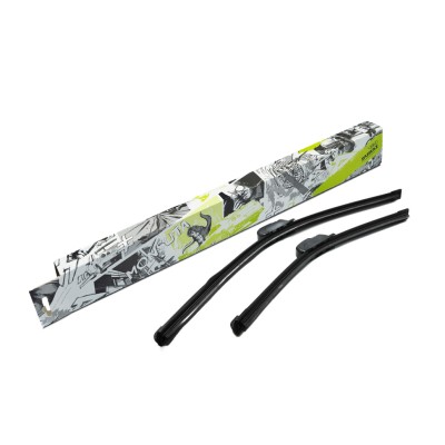 Щётки стеклоочистителя бескаркасные 550/410 (22"/16") 2 адаптера (hook 9x3) (SRS 70389) SURAI