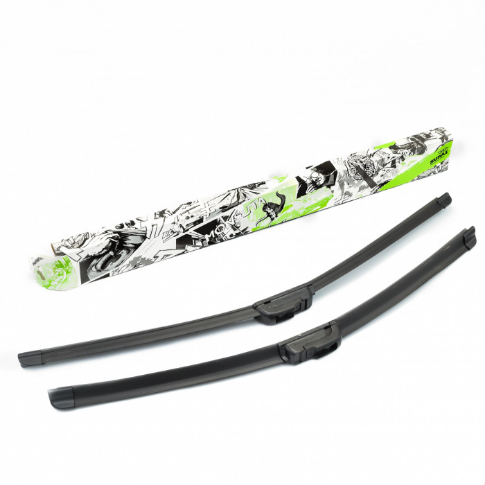 Щётки стеклоочистителя бескаркасные 550/530 (22"/21") 2 адапт. (hook 9x3) (SRS 70390) SURAI