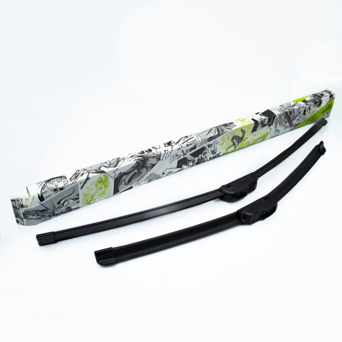 Щётки стеклоочистителя бескаркасные 600/475 (24"/19") 2 адапт. (hook 9x3) (SRS 70393) SURAI
