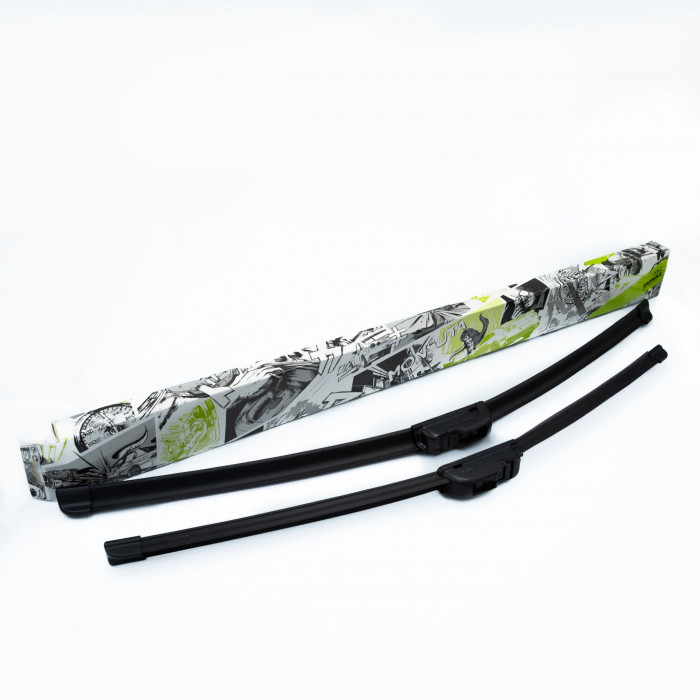 Щётки стеклоочистителя бескаркасные 600/530 (24"/21") 2 адапт. (hook 9x3) (SRS 70395) SURAI