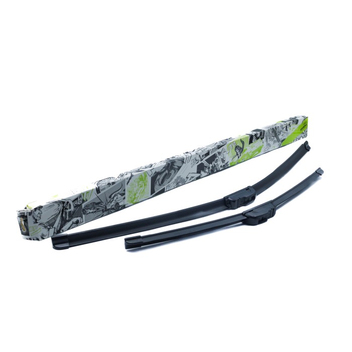 Щётки стеклоочистителя бескаркасные 650/450 (26"/18") 2 адапт. (hook 9x3) (SRS 70398) SURAI