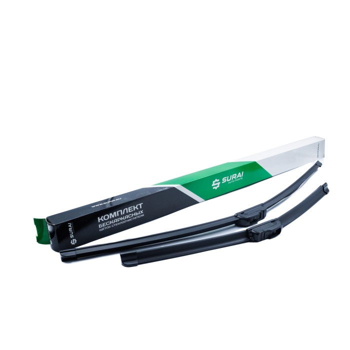 Щётки стеклоочистителя бескаркасные 650/475 (26"/19") 2 адапт. (hook 9x3) (SRS 70399) SURAI
