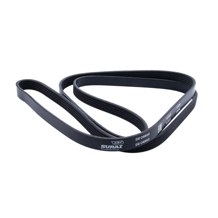 Ремень поликлиновой 5PK1885 Лада Largus (12-) 1.6i (105лс) с ГУР и A/C (SR 04860) SURAI