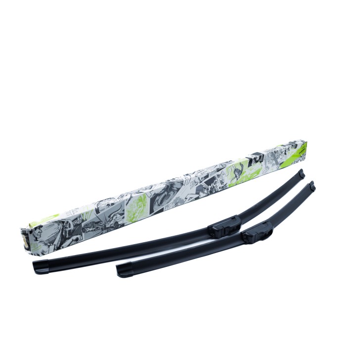 Щётки стеклоочистителя бескаркасные 650/500 (26"/20") 2 адапт. (hook 9x3) (SRS 70400) SURAI