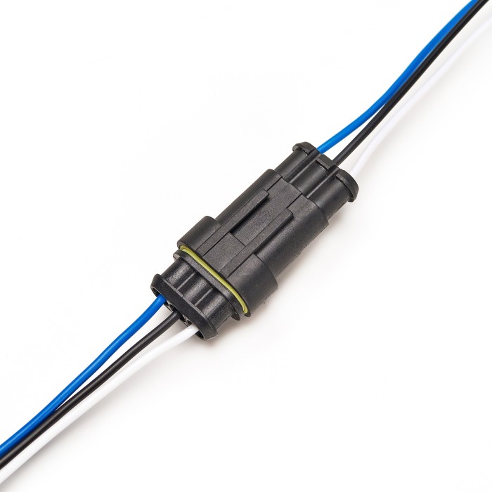 Разъем соединительный 3-х контактн. герметичный с проводом в сборе (м+п) (гнездовой, штыревой) (7031-10/20СБ) (SR 00847) SURAI