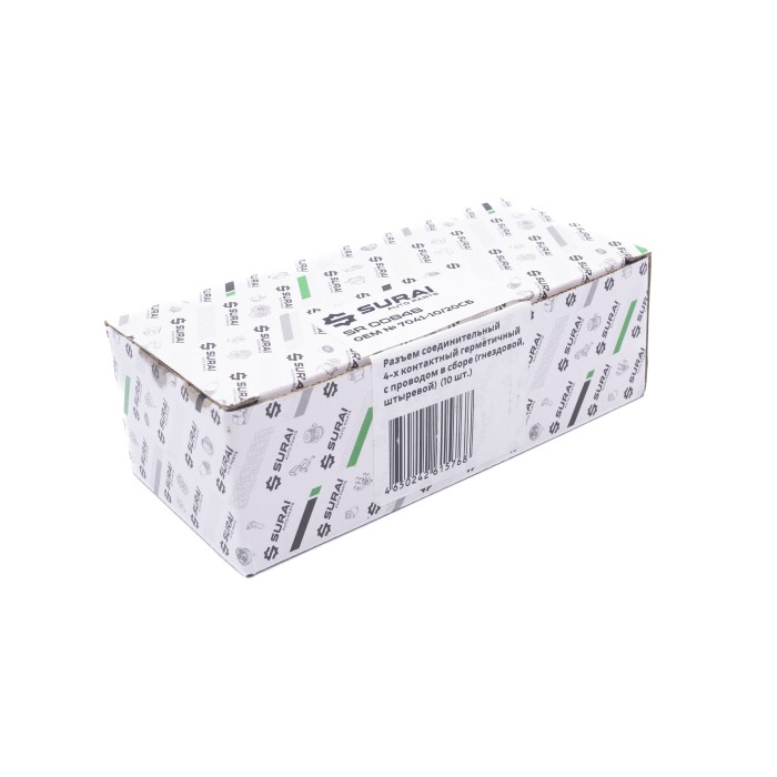 Разъем соединительный 4-х контактный герметичный с проводом в сборе (м+п) (гнездовой, штыревой) (7041-10/20СБ) (SR 00848) SURAI