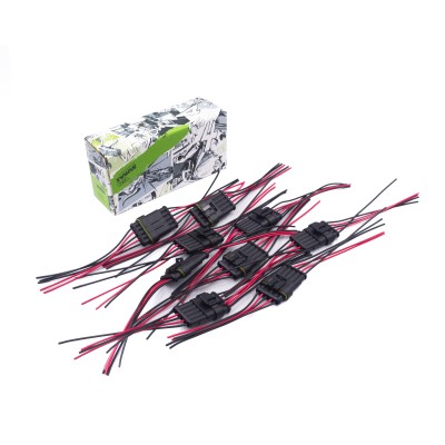 Разъем соединительный 5-и контактный в сборе герметичный (м+п) (гнездовой, штыревой) (7051-10/20СБ) (SR 00850) SURAI